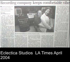 Eclectica Studios  LA Times April 2004